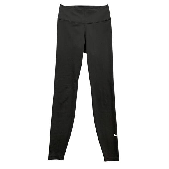 Nike Leggings Womens XS Extra Small Black Dri Fit Pull On Sweat Wicking *READ - Picture 1 of 12